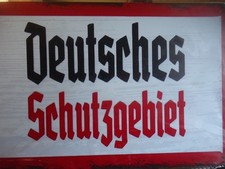 Retro Blechschild 20x30  DEUTSCHES SCHUTZGEBIET  