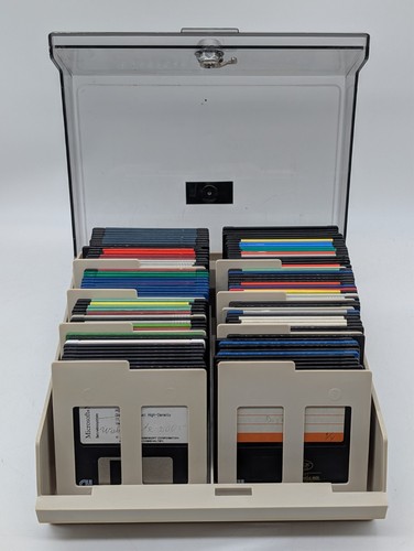 Diskettenbox mit 72x 5 - diskettenbox,