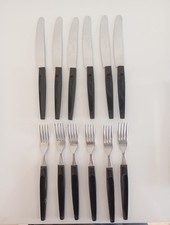 Besteck DDR ABS 6 Pers schwarz