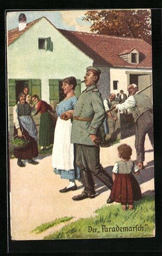 Künstler arthur thiele - künstler-ak,