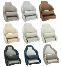 Bootssitz Bootsstuhl Steuerstuhl "MAIN" Flip Up Kunstleder Boot Motorboot Yacht