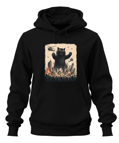 Catzilla schwarze katze kaiju - catzilla,
