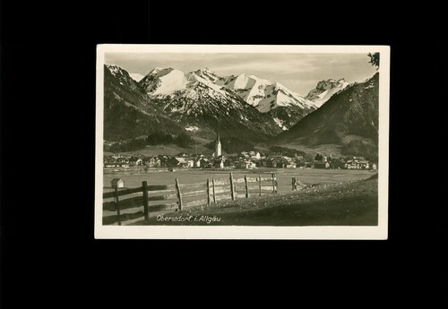 Ansichtskarte oberstdorf - ansichtskarte,