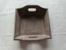 Holz Tablett rechteckig klein 17x19cm