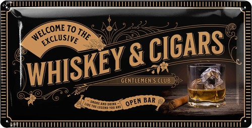 Retro blechschild whisky - retro,