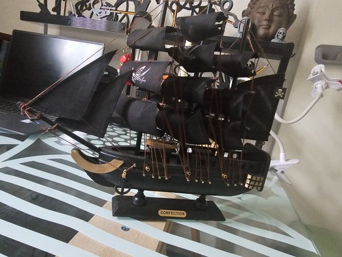 Deko piratenschiff black - deko,