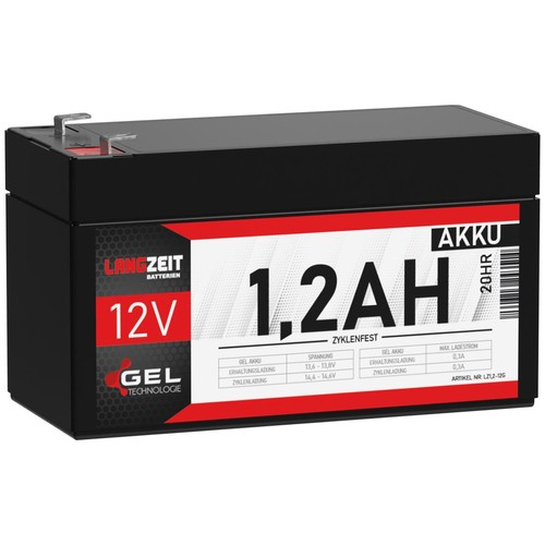 Akku 12v 2ah - 12v, 1,2ah