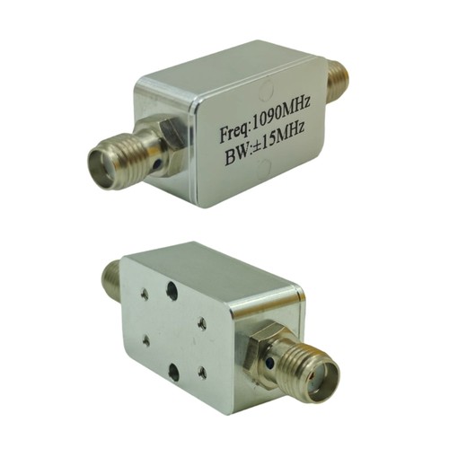Bandpass filter with shell - with,