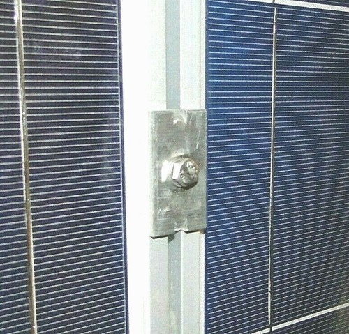Alu mittelklemme für modul - alu,
