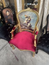 F3c Barockstuhl Gold ,Stoff