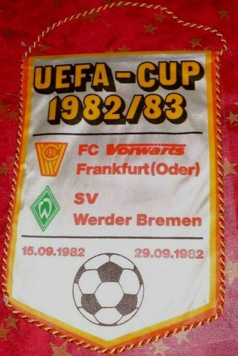 Ddr wimpel uefa cup 1982 - uefa,