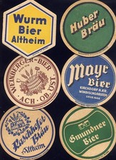 12 alte Bierdeckel Österreich