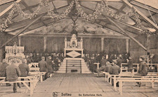 Ak um 1915 Niedersachsen "Soltau - Kriegsgefangenenlager, ... Kirche,"; n. gel.