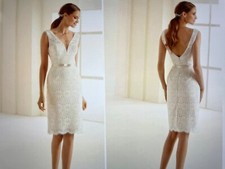 Brautkleid standesamt kurz - brautkleid,