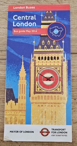 London bus guide stadtplan mit - london,