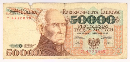 1989 polen 50000 zlotych - 1989,