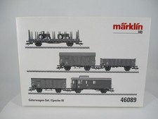 Märklin H0 46089 Verschiedene Güterwagen Set Ep. III in OVP
