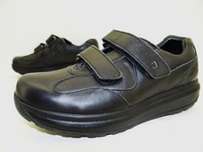 Joya City Black Klettschuhe Laufschuhe Bequem Herren Schuhe Leder Gr.41 Schwarz