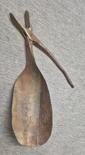 Antiker schuhlöffel mit zange - schuhlöffel,