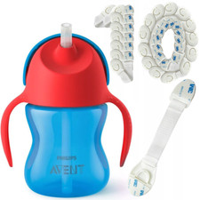 NEU Philips Avent Trinklernbecher SCF79601 Strohhalm 200ml 10x Kindersicherung
