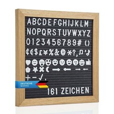 Buchstabenbild Buchstabenbrett aus Holz 27 cm - Rillenbrett Pla...