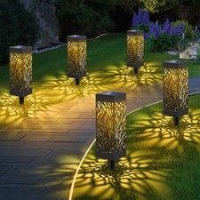 8er LED Außen Erdspieß Solar