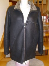 Herren-Lederjacke mit Lammfell