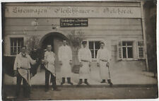 Gemeinde MONDSEE Salzkammergut Geschäft J Eisenwagen Fleischhauer Selcherei 1923
