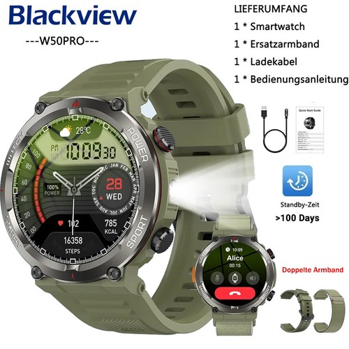 Smartwatch herren militär mit - herren,