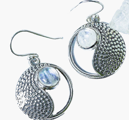 925 silber ohrhänger yin yang - 925,