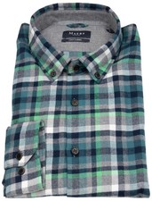 MAERZ Muenchen Hemd Modern Fit Button Down Flanell kariert - ohne OVP