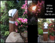 UNIKAT Standleuchte Lampe bis 40W Außen & Innen ~70cm /Rustikal & Modern (89-5