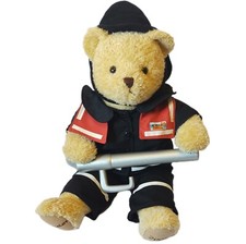 Feuerwehr Teddy Bär 58cm Werbefigur 2006 Judo Wasseraufbereitung Handwerk RAR 