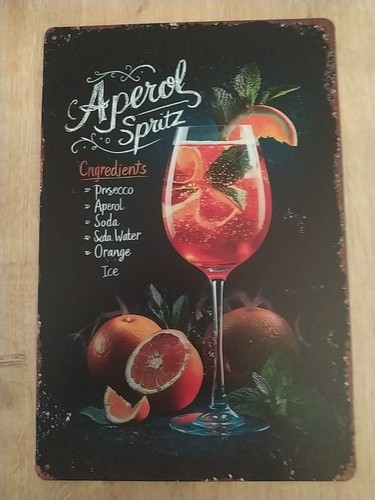 Aperol spritz vintage metall - spritz,