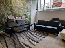 Polinova Sitzgruppe (3-Sitzer, 2,5-Sitzer) N2887 Echtleder Federkern Vivre