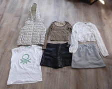 12 Teile Bekleidungspaket, Weste Sweathirts,  Rock, Guess, Desigual  Gr. 146/152