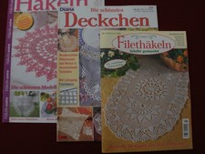 FILET-HÄKELN--3 STÜCK