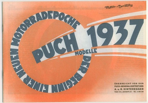 Puch modelle motorräder 1937 - puch,