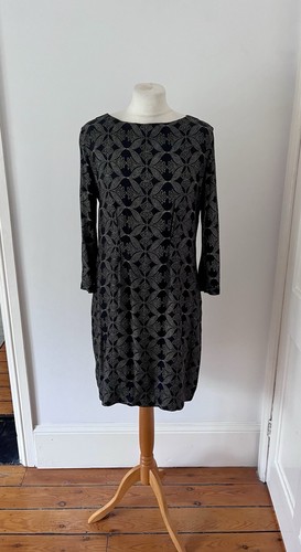 Toast gemustertes midikleid - toast,