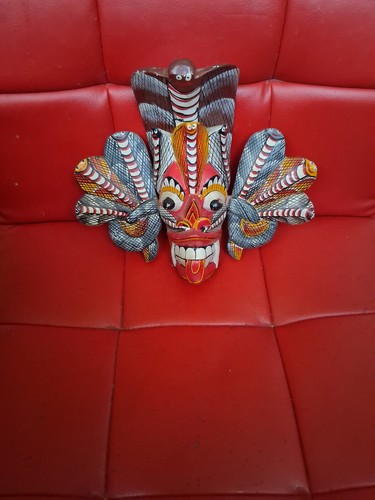 Holzskulptur holzmaske ceylon - holzskulptur,