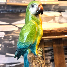 Papagei Deko Figur Ara grün