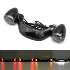 Glänzend schwarz für Harley Road Glide10-20 Rücklicht Blinker Lichtleiste Bremse