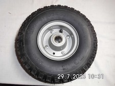  Vollgummi Rad  Ersatzräder INKL. Schraube + Mutter+ Rohr 3.00 - 4 PR 2 Stück