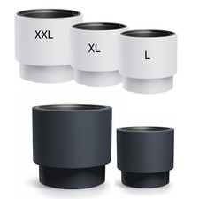 Blumenkübel Blumentopf Garten Tarrasse Einsatz Rund MATT (2 Farben; L/XL/XXL )