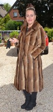 A5408 BISAM MANTEL PELZMANTEL ECHT PELZ BISAM PELZJACKE - MUSKRAT FUR COAT