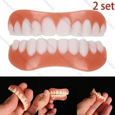 2 XZahnprothese Zahnverblendung Zahnersatz Reparatur für Oberkiefer Unterki P8M5