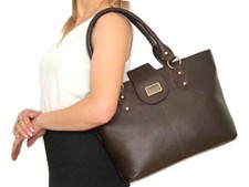 Dunkel Braun Damen Handtasche