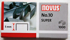 ♥ 1000 St. Novus No. 10super Heftklammern, Tackerklammern verzinkt Neu und OVP