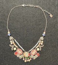 Ayala Bar * Kette  Stoff, Glas