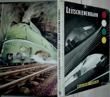 Stuttgart 1953: Leitschienenbahn Eisenbahn Dampflok Schnelltriebwagen Stellwerk